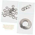 thumbnail image 2 of 350pcs Spring Washer Set Washers for General Repair Lock Washer Gasket Assortment Kit Washers Kit Washers for Screws 1/4 Washer Steel Washers Screw Fasteners Stainless Steel Silver, 2 of 9
