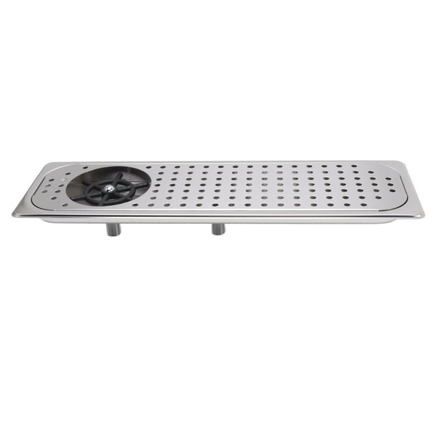 Countertop Glass Rinser, 304 Stainless Steel Glass Rinser Cup Washer Bar Sink with Glass Rinser Tray Hose for Bar Coffee Shop