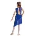 thumbnail image 2 of Doomiva Kids Girls Sleeveless Sequins Contemporary Lyrical Dance Dress Ballet Leotard Dress Dancewear Royal Blue 10, 2 of 6