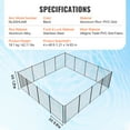 thumbnail image 5 of KFFKFF Swimming Pool Barrier, 4 x 48 FT Barriers, Detachable Child Protection Pool Enclosure, Simple Self-Installation Pool Guard, 340gms Teslin PVC Pool Barrier Mesh Safeguards Children and Pets, 5 of 9