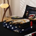 thumbnail image 5 of Meiyoeat Patriotic Dirt Bike Zipper Queen Comforter Set With Fitted Sheet and 2 Pillowcases for Men,USA Flag Print Zipper Bedding Set,Red Black, 5 of 7