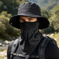 thumbnail image 6 of Bucket Hat Sun Protection, Outdoor Fishing Hat, 6-in-1 Detachable Face Mask and Neck Flap, Lightweight Breathable Windproof Quick-Dry Hat, 6 of 9
