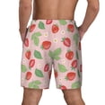 thumbnail image 4 of Haiem Strawberry Floral Mens Swim Trunks with Compression Liner 2 in 1 Swimming Shorts Stretch Swimwear Quick Dry,Board Shorts-XX-Large, 4 of 9