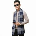 thumbnail image 5 of Men's Flannel Plaid Scarf, Double-Sided Jacquard Winter Scarf, 180x30cm,180*30cm,21,casual, 5 of 54