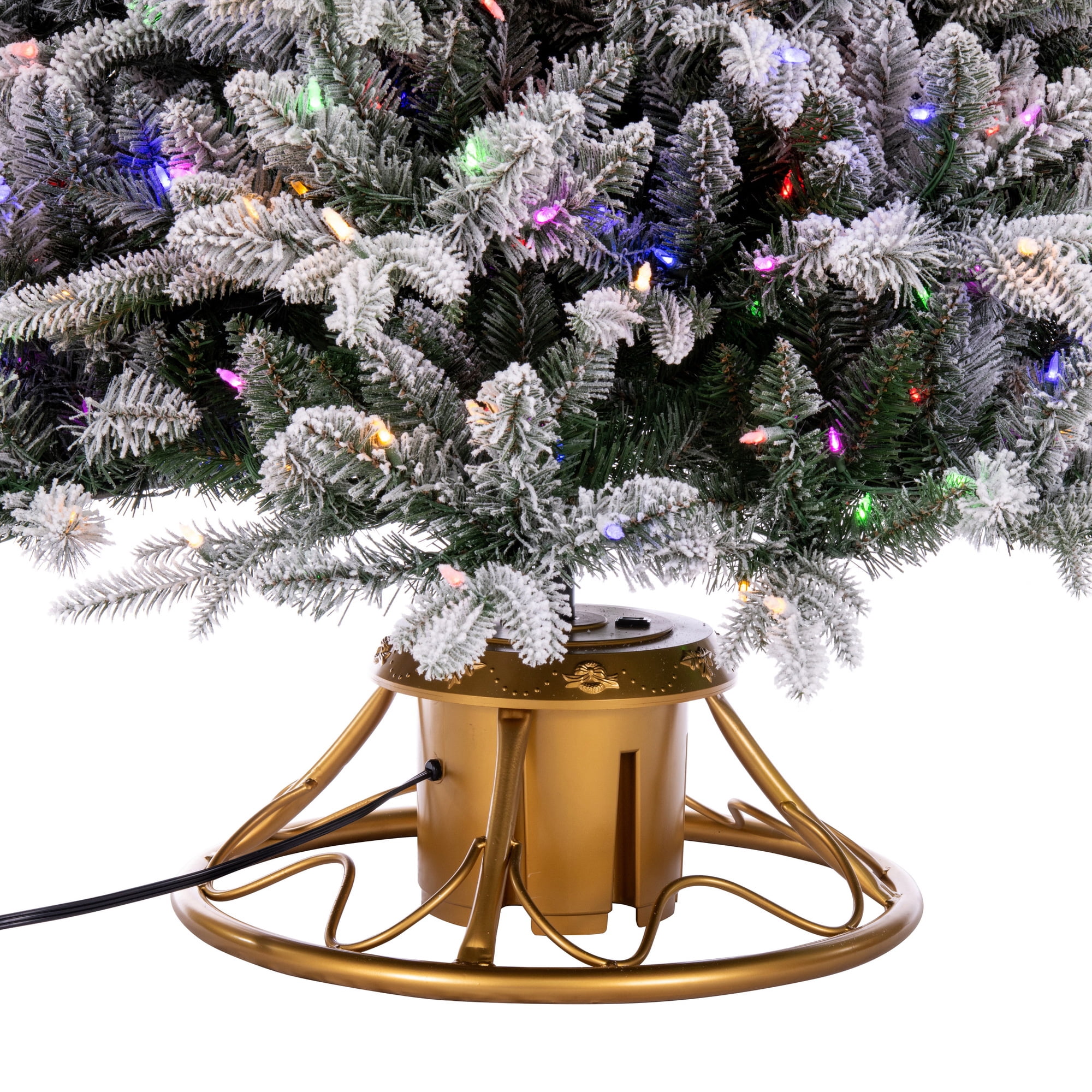 Vickerman Gold 360 Degree Rotating Tree Stand for Artificial Tree. Holds up to 120Lbs.