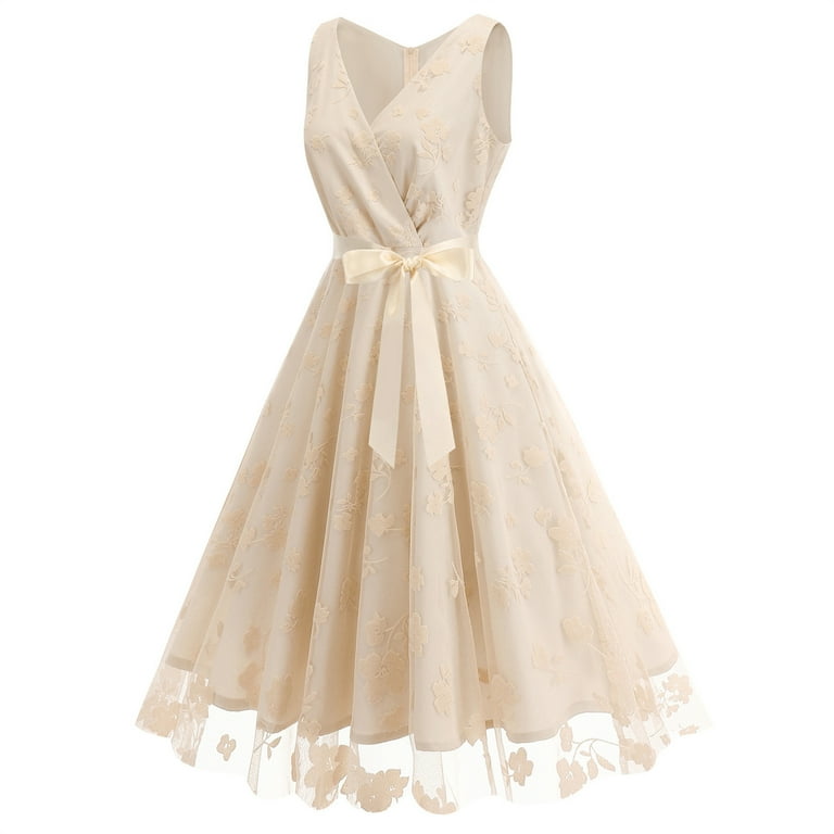 Women Floral Lace Bridesmaid Party Dress Short Prom Dress V Neck Sleeveless Vintage Dresses with Belt Graduation Costume 2025 - Walmart.com Women Floral Lace Bridesmaid Party Dress Short Prom Dress V Neck Sleeveless Vintage Dresses with Belt Graduation Costume 2025 - Walmart.com