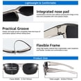 thumbnail image 6 of TINHAO Men's Fit Over Glasses Sunglasses with Hard Case, Polarized UV400 Wear Over Prescription Glasses for Driving Fishing Hiking Golf Cycling, 6 of 7
