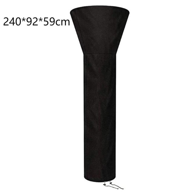 Housse de Chauffage de Patio Extérieure Robuste Imperméable Noire Protecteur de Meuble