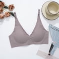 thumbnail image 2 of Sous-vêtements à Rayures Douces en Gelée Sans Marque pour Femmes Sans Anneau Bretelles Doubles Fixes Quatre Boucles Rassemblées pour Collecter par Pass Anti-Affaissement, 2 of 5