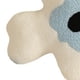 thumbnail image 4 of Cojín de peluche con forma de flor, relleno de esponja, suave, grueso y decorativo para sofá, blanco y azul., 4 of 5