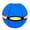 Blue, variant on Magic Stomp Ball Toy, Deformation Flying Saucer Bouncing Ball with Lights, Outdoor Interactive Toy for Kids & Pets