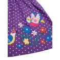 thumbnail image 4 of WIBACKER 100% Cotton Toddler Girls Summer Dress Button Decor Polka Dot Print Embroidery Dresses for Kids - Bird, 4 of 7