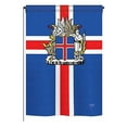 thumbnail image 2 of Breeze Decor 08170 Iceland 2-Sided Vertical Impression House Flag - 28 x 40 in., 2 of 2