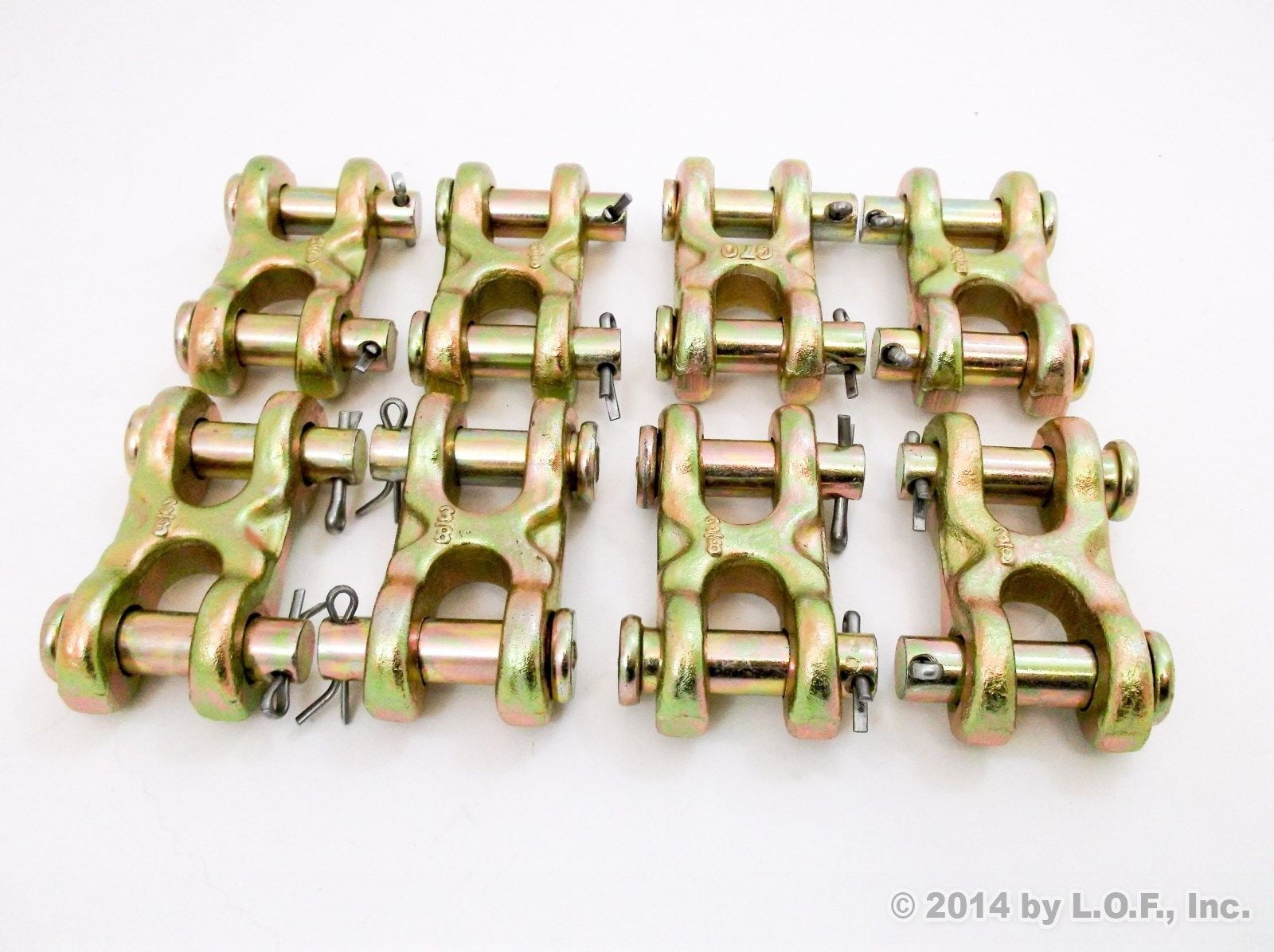 Red Hound Auto (8) Safety Chain RePair Link 3/8 Inches Twin Clevis G70