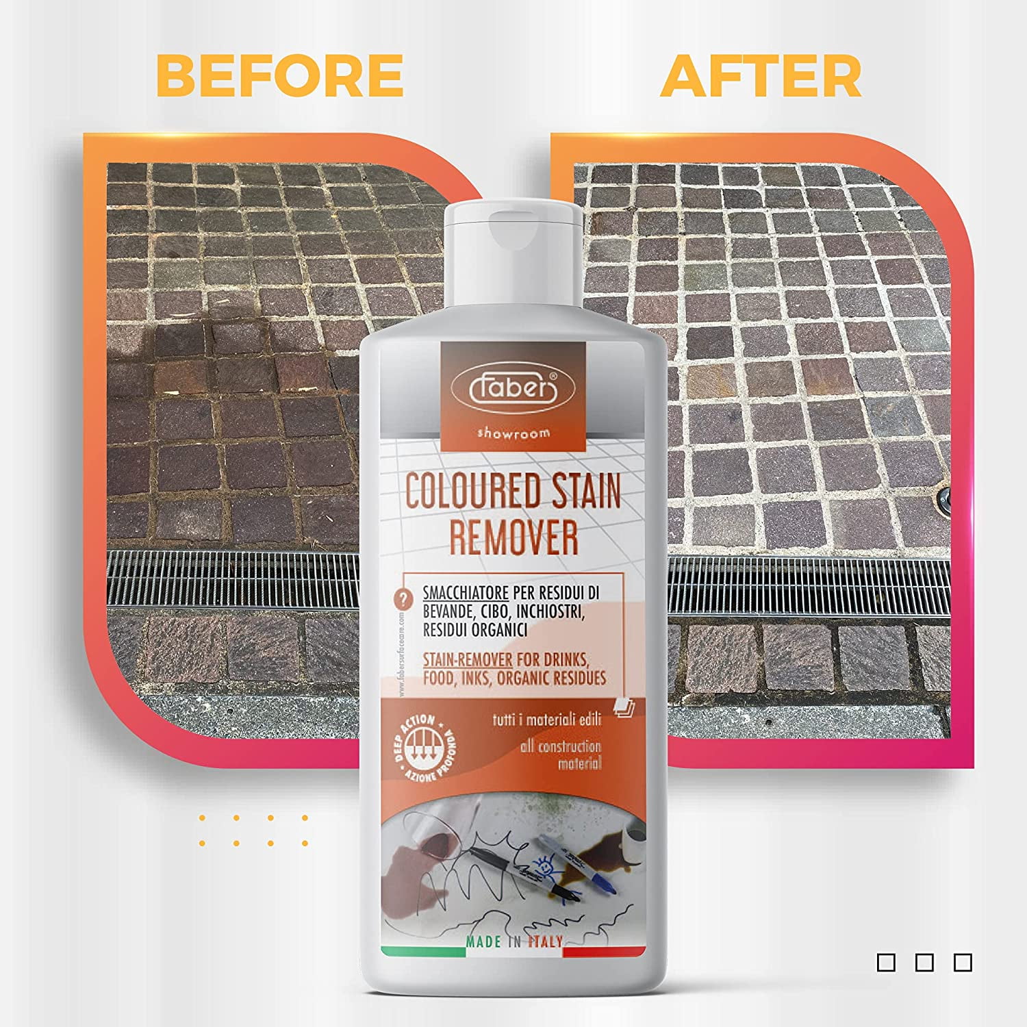 FABER Surface Stain Remover for Wine, Juice, Ink & Coffee Stains