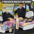 thumbnail image 5 of Whosucclay 4 Pockets Golf Cart Seat Cover for All Weather Off-Road, Anti-Scratch Breathable Golf Cart Seat Protector, Rainbow Palm Jungle, 5 of 7