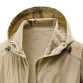 thumbnail image 4 of QSAWXQZ Men's Lightweight Windbreaker Jacket Long Sleeve Hooded Sun Protection Coat Breathable Thin Outdoor Hiking Jacket with Pockets 2XL, 4 of 6