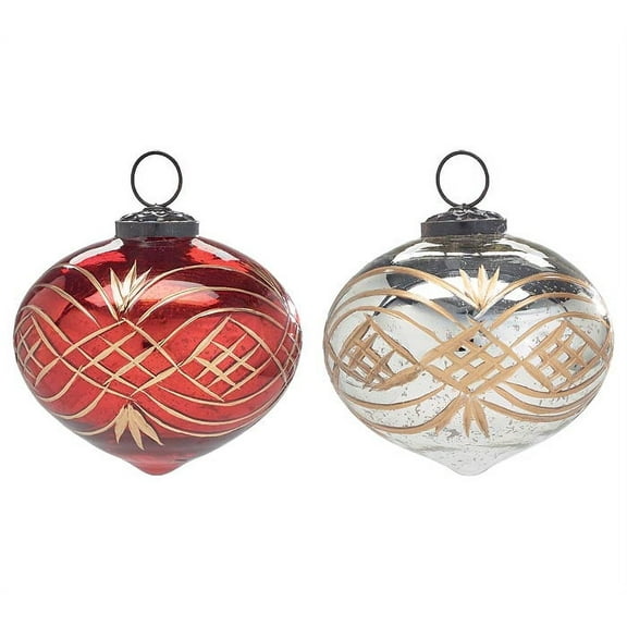 RED AND SILVER ORNAMENT ASSORTMENT