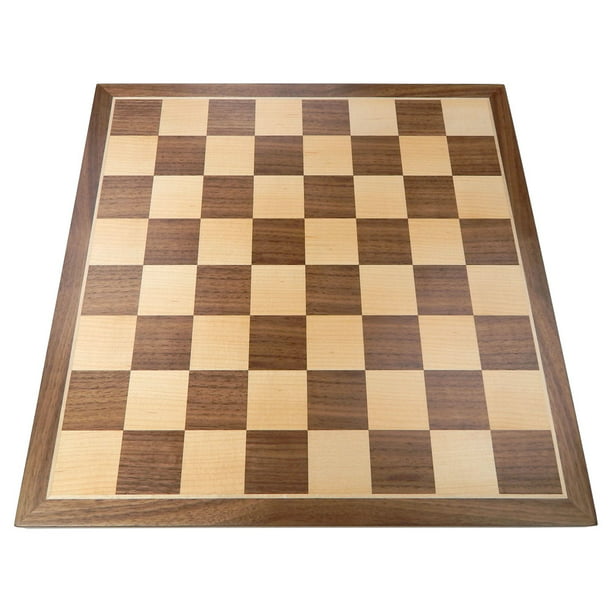 NCS-MA 16 Inch Inlaid Wood Chess Board, Game Pieces Not Included