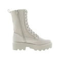 thumbnail image 2 of Bar III Womens Tarnyin Leather Lug sole Combat & Lace-up Boots, 2 of 3
