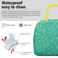 thumbnail image 3 of Lunch Bag Lunch Box for Women Reusable Insulated Lunch Bags,Water-Resistant Tropical Banana on Green Background Cooler Lunch Tote Bag, Large Capacity for Work Travel Picnic, 3 of 6