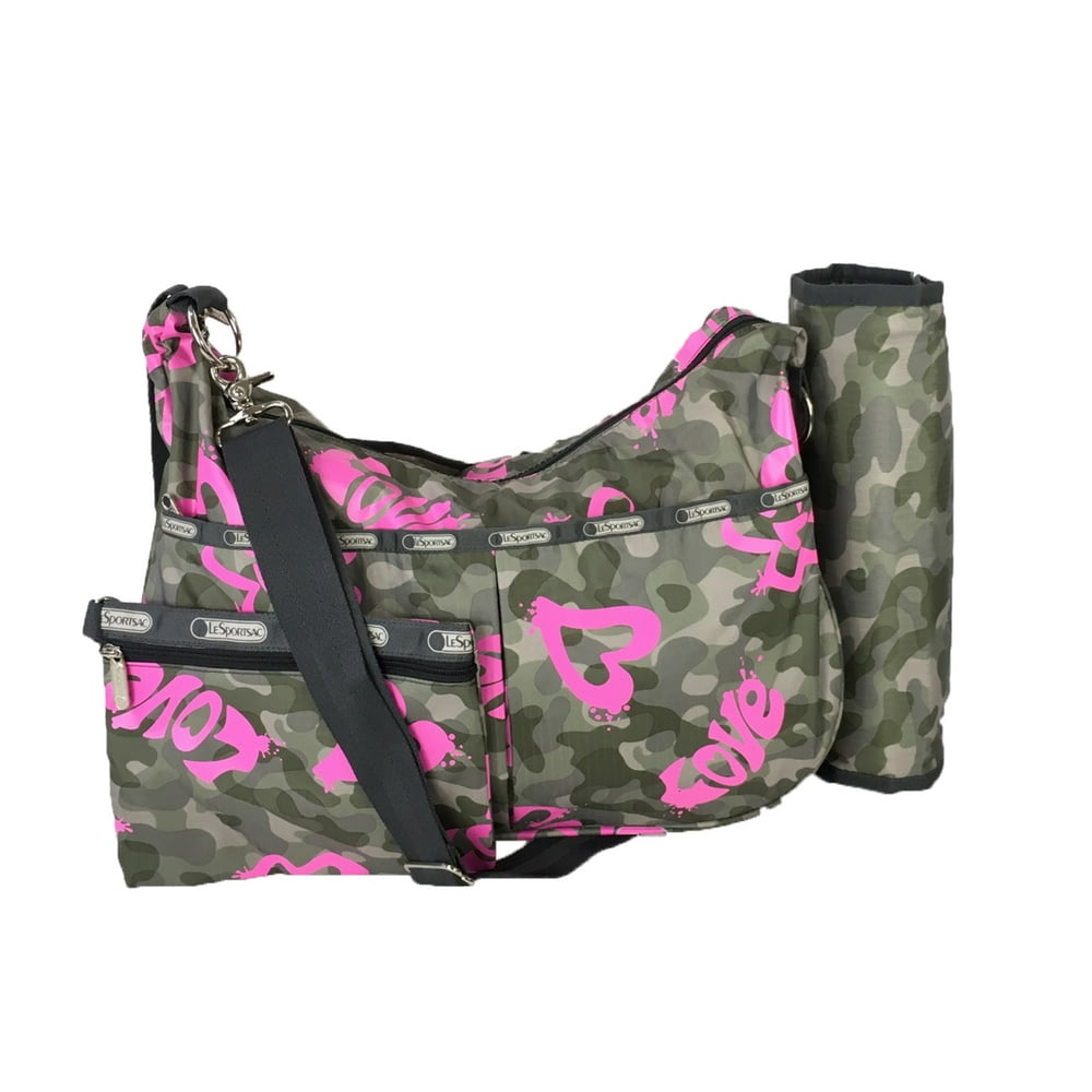 LeSportsac Jessi Baby Bag Diaper Bag, Modern Love Camo