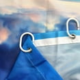 thumbnail image 5 of Ocean Beach Shower Curtain 72Wx72H Sunset Summer Sunrise Hawaiian Scenic Blue Sky Seaside Cool Sea Landscape Sand Decor Fabric Bathroom 12 Pack Plastic Shower Hooks, 5 of 6