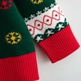 thumbnail image 5 of GYRATEDREAM Toddler Little Girl Boy Christmas Sweatshirt Kid Ugly Santa Claus Snowman Sweater Pullover Shirt Xmas Long Sleeve Tee Top Clothes for 3Y Green, 5 of 9