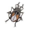 thumbnail image 1 of Realistic Brooches Rhinests Enamel Beetle Lapel Pin Badge Corsages, 1 of 8