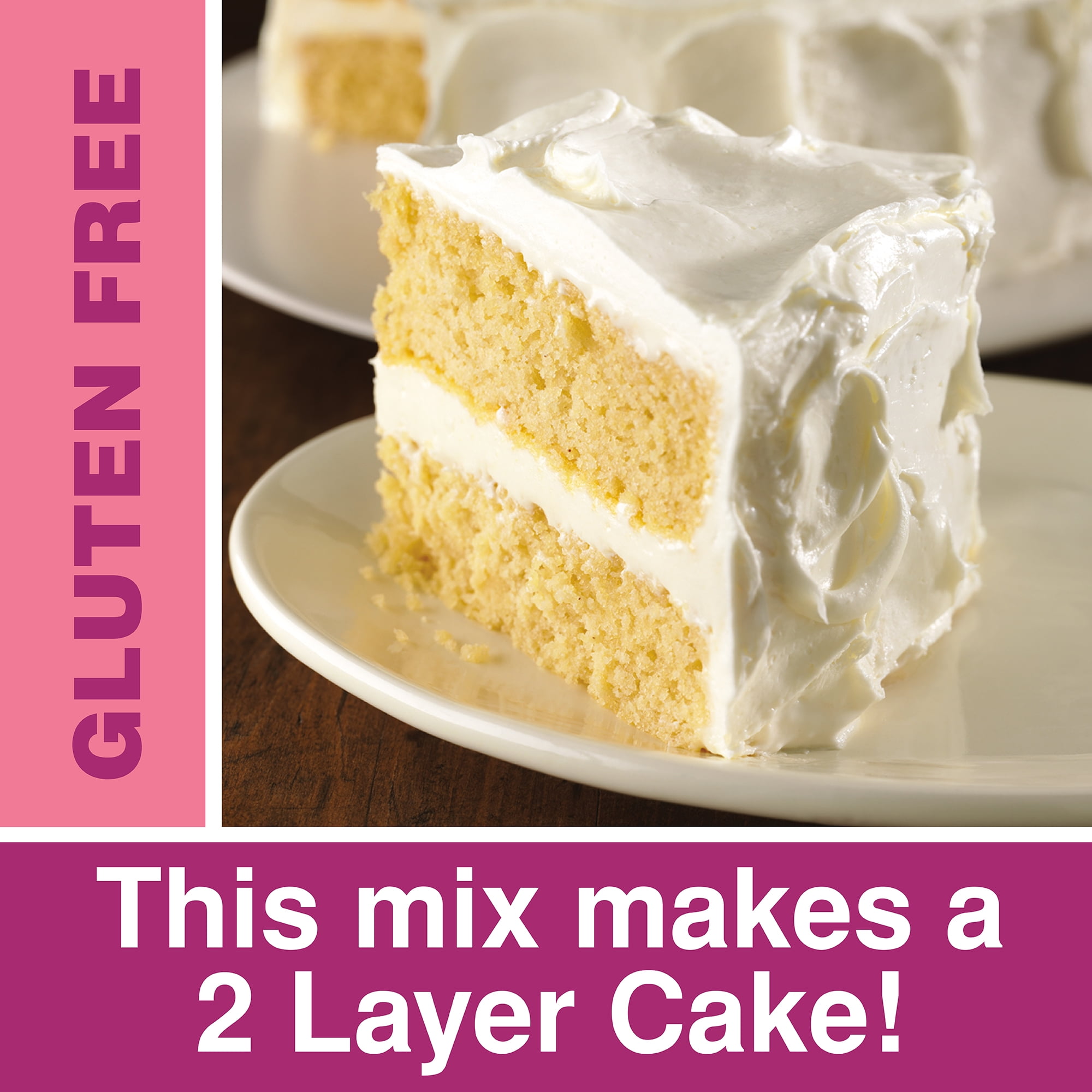 XO Baking Co. Verified Non-GMO & Gluten Free Vanilla Cake Mix, 19 oz Box