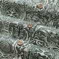 thumbnail image 4 of Tiki Shirt Men's Vintage Hawaiian Shirt Cotton Button-down Short Sleeve Aloha Shirt Guardian Totem, 4 of 9