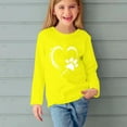 thumbnail image 4 of KkSLirnhs Girls Shirts Long Sleeve Graphic 13 Years Girls Long Sleeve Spring 2025 Shirts Cute CrewNecks Tops Dressy Casual Blouses Clothes Yellow, 4 of 4