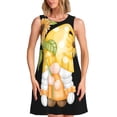 thumbnail image 1 of Fotbe Sunflower Gnomes 3 Vestido de Verano sin Mangas para Mujer – Vestido Midi Línea A, Estilo Camiseta Floral, Vestido Playero Casual y Fluido, 1 of 7