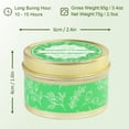 thumbnail image 3 of LA BELLEFÉE Citronella Scented Candles, 6-Pack Outdoor Candles in Green Tins, 15oz Total for Patio Garden Camping, 3 of 7