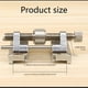 thumbnail image 4 of Carril De Guía De Bruñido Afilador Manual De Acero Inoxidable Ajustable Fijador De Ángulo Para Cinceles Soporte De Afilado De Borde De Color Gris Portátil Para Trabajar La Madera Inevent TO003072-00, 4 of 7