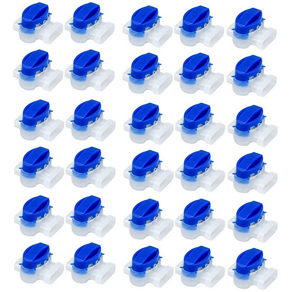 100pcs Waterproof Cable Wire Connectors for Garden Auto Lawn Mower 3 Pore Terminal Blocks Robotic Lawnmower Connectors