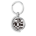 thumbnail image 1 of Illusion Line Boucle Répéter Couture Rotation Porte-Clés Porte-Clés en Métal, 1 of 2