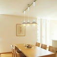 thumbnail image 6 of KAYYELAMP 3 Pcs Adjusted Cable H-Type Track Lamp White Switch Base Khaki Shade Simple Design Pendant Lighting for Kitchen Dining Room(No Bulb, Track), 6 of 7