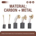 thumbnail image 4 of Juego de Escobillas Carbón para Motor Eléctrico: Kit Reparación Repuesto 40 Paquetes con 10 Tamaños, Adecuado Reparar Piezas Herramientas Eléctricas, 4 of 5