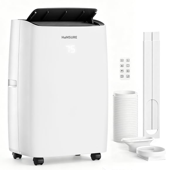 HUMSURE 14000 BTU Portable Air Conditioners 5-IN-1 Room Air Conditioning, Portable AC Unit with Remote Control, Cooling, Dry, Automatic, Sleep Mode