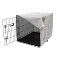 thumbnail image 3 of Fruit Dog Crate Cover, Soft Watermelon Pears Herbs Leaves Feathers Cucumber Juice Shake Apple, Easy to Use Pet Kennel Cover Small Dogs Puppies Kittens, 7 Sizes, Coral Mint Green White, by Ambesonne, 3 of 6