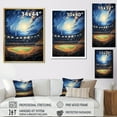 thumbnail image 4 of Designart "Night Game Modern Stadium Brilliance I" Cityscapes Floater Framed Canvas Print, 4 of 7