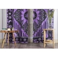 thumbnail image 3 of Indian Burning Sun Hippie Mandala Window Curtains - Gypsy Bohemian Sun Moon Beautiful Drapery Bedroom Living Room Balcony Valance Panels Purple, 3 of 6