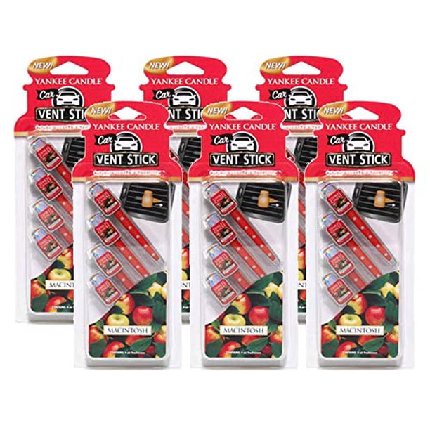 Yankee Candle Macintosh Vent Stick Car Air Freshener (6 Packs