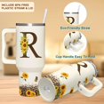 thumbnail image 4 of Vaso SUFAVN con diseño de girasoles con monograma, 1,2 L, para mujer, 4 of 7