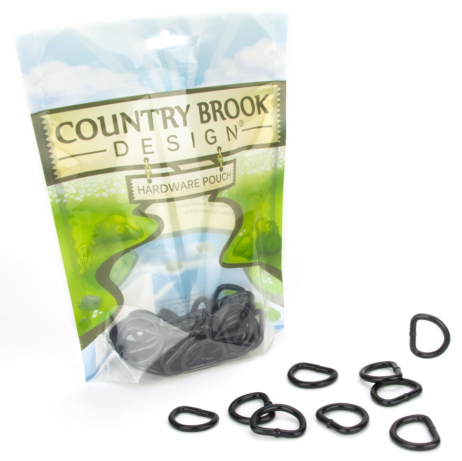 10 Country Brook Design® 3/4 inch Steel Welded Powder Coated DRings