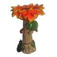 thumbnail image 1 of Comedero de resina, estatua de resina, figura, escultura, valla, jardín, baño para pájaros, cuenco, alimentación Flor 16x16x26cm, 1 of 9