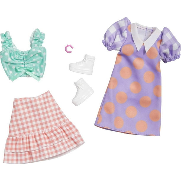 Barbie Clothes -- 2 Outfits & 2 Accessories For Barbie Doll - Walmart.com