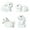 White, variant on Opvise 4-Pack Mini Resin Bunny Statues, Waterproof Fade-Resistant Outdoor Decor, DIY Fairy Garden Crafts, Easter Spring Home Accents, Durable Miniature Animal Figurines for Indoor/Outdoor Use Yellow