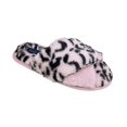 thumbnail image 1 of Sg Company, Leopard Faux Fur Crossband Slippers,  L (9-10), 1 of 1